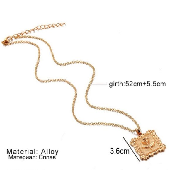 Boho Rose free Necklace jewelry chain - Picture 3 of 6